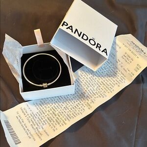Pandora Silver Bracelet with Charm